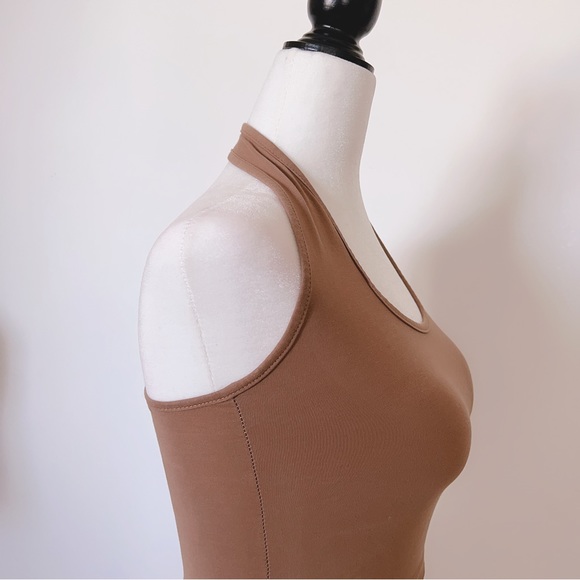 Sexy Back Stretchy Halter-neck Tank Top. 95% new condition. - Picture 7 of 7
